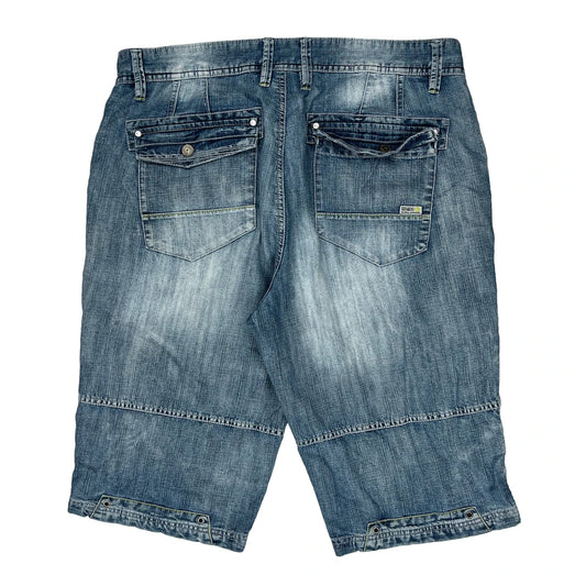 Private Member Denim Shorts - 38W 12L Blue Denim