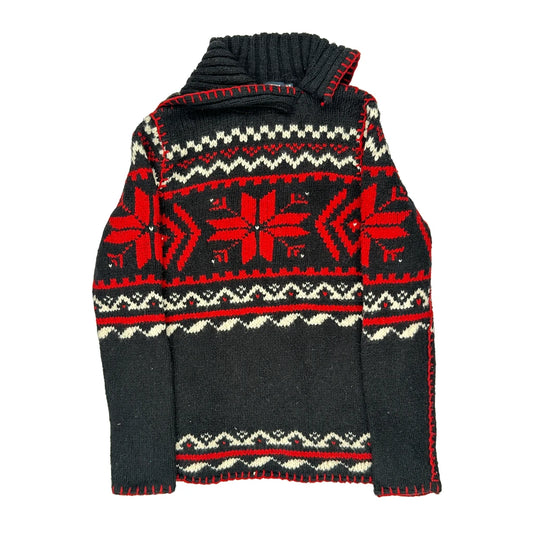 Ralph Lauren Sport Christmas Jumper - Medium Multicoloured Wool