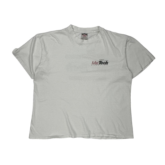 Mactech Magazine Oneita T-Shirt - XL White Cotton