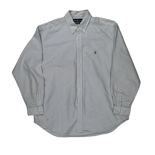 Blake Ralph Lauren Checked Shirt - XL Blue Cotton
