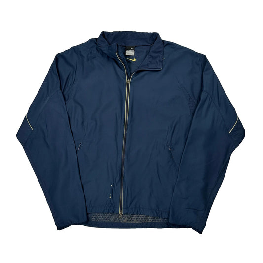 Nike Windbreaker - Large Navy Polyester