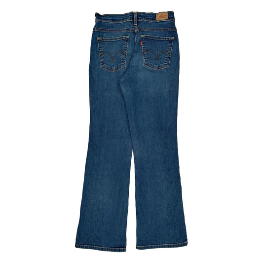 Levis Flared Jeans - 28W UK 8 Blue Cotton