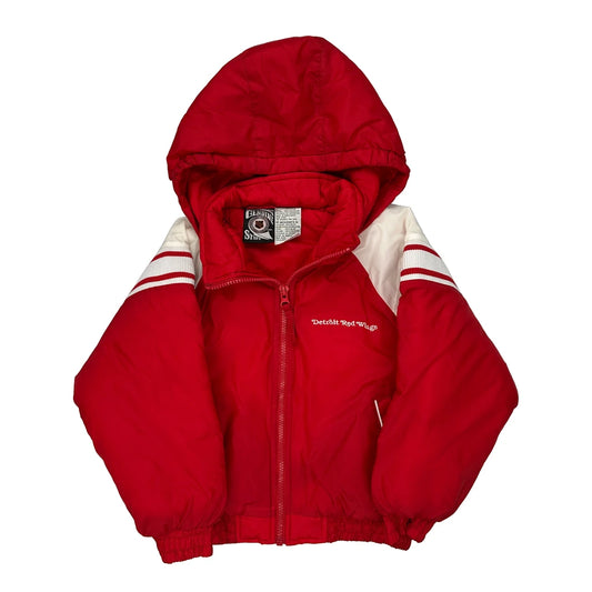 Age 5-6 Detroit Red Wings Nhl Puffer - Medium Red Polyester