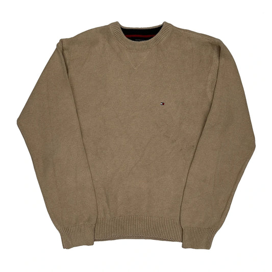 Tommy Hilfiger Jumper - Large Beige Cotton