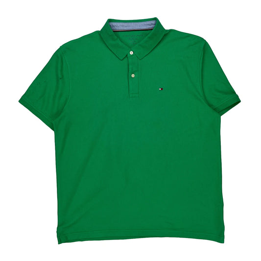 Tommy Hilfiger Polo Shirt - XL Green Cotton