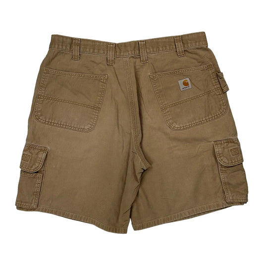 Vintage Carhartt Cargo Shorts - 34W 10L Brown Cotton