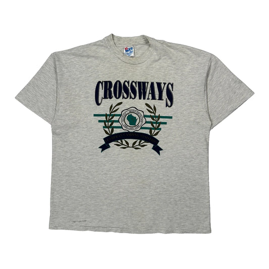 Lutheran Camping Ministry Hanes Graphic T-Shirt - XL Grey Cotton