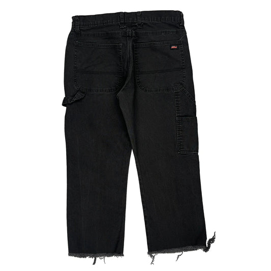 Dickies Carpenter Jeans - 32W 25L Black Cotton Blend