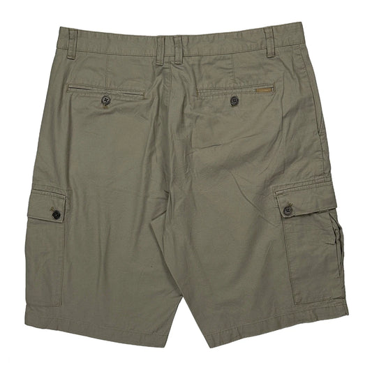 Calvin Klein Cargo Shorts - 34W 10L Khaki Cotton