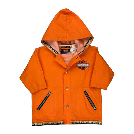 Age 18 Months Harley Davidson Graphic Windbreaker - 2XS Orange Polyester