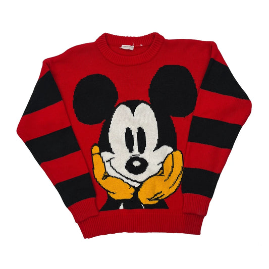 Disney Cartoon Jumper - Medium Red Cotton