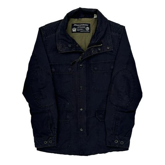 Diesel Field Jacket - Small Navy Cotton