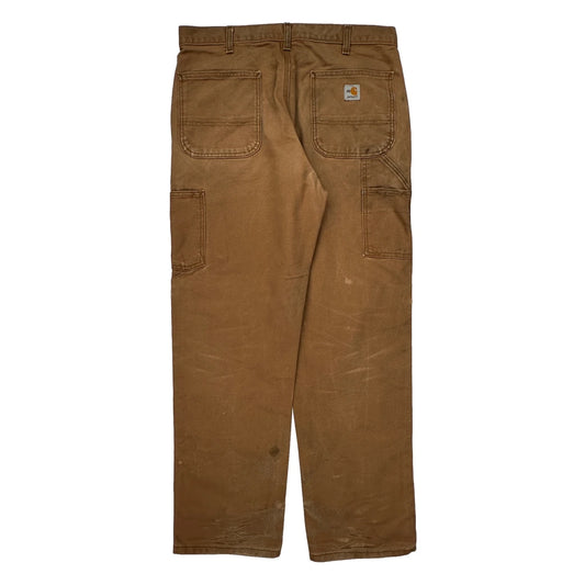 Carhartt Carpenter Trousers - 34W 30L Brown Cotton