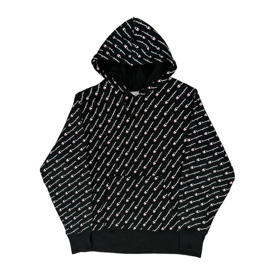 Reverse Weave Champion Hoodie - XL Black Cotton Blend