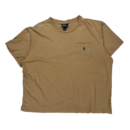 Polo By Ralph Lauren T-Shirt - 2XL Beige Cotton