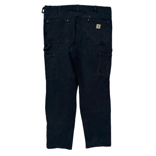 Vintage Carhartt Double Knee Carpenter Trousers - 35W 30L Black Cotton