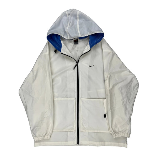 Nike Windbreaker - XL White Polyester