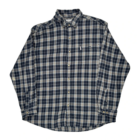 Carhartt Checked Flannel Shirt - 2XL Grey Cotton