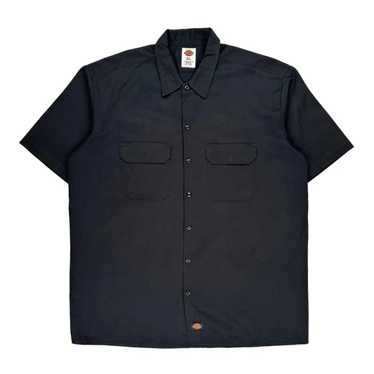 Dickies Short Sleeve Shirt - XL Black Cotton