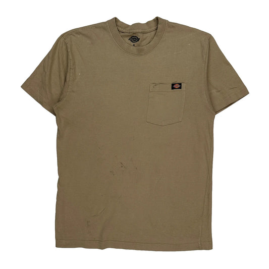 Dickies T-Shirt - Medium Khaki Cotton