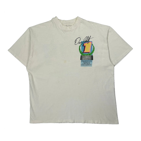 Prostock Triple Crown Champion Unbranded Graphic T-Shirt - Large White Cotton