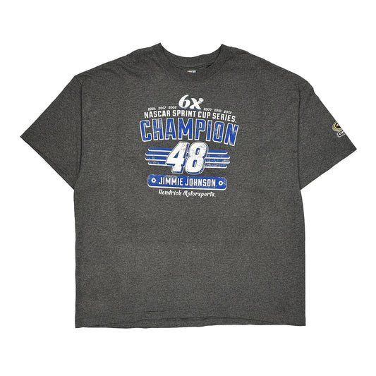 Jimmie Johnson Nascar Nascar T-Shirt - 3XL Grey Cotton Blend