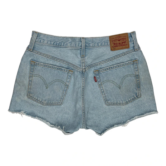 Levis Denim Shorts - 30W UK 10 Light Wash Cotton