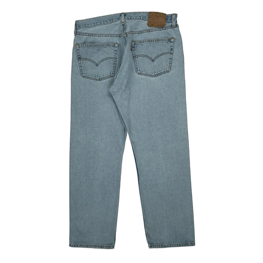 501 Made In Usa Levis Jeans - 35W 30L Light Wash Cotton