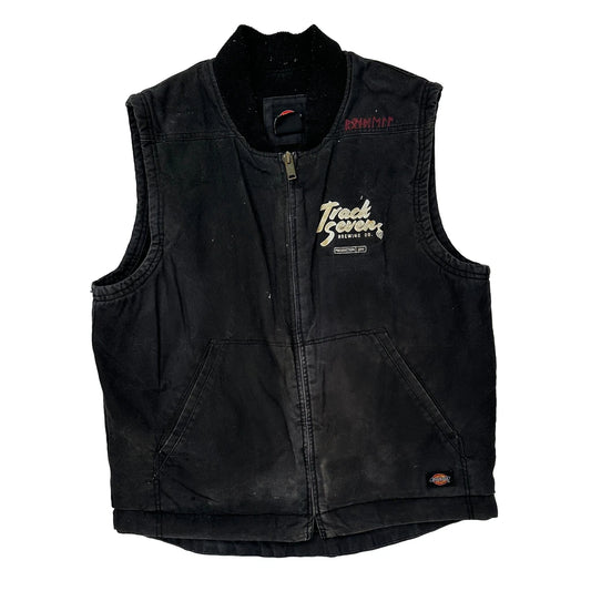 Track Seven Brewing Co. Dickies Gilet - Small Black Cotton