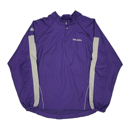 Onalaska Majestic Windbreaker - Large Purple Polyester