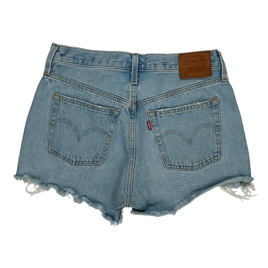 Levis Denim Shorts - 28W UK 8 Light Wash Cotton
