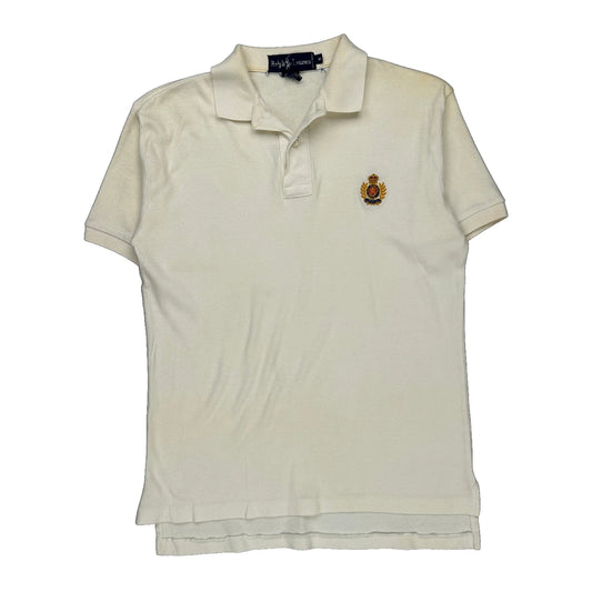 Ralph Lauren Polo Shirt - Medium Cream Cotton