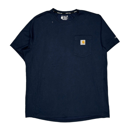 Force Carhartt T-Shirt - Large Navy Cotton