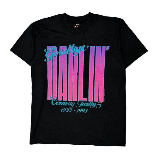 Conway Twitty Fruit Of The Loom Band T-Shirt - Large Black Cotton Blend