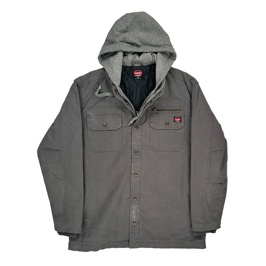 Wrangler Jacket - Medium Grey Cotton