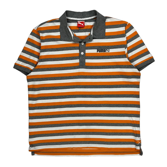 Puma Polo Shirt - XL Grey Cotton