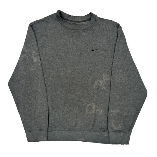 Nike Sweatshirt - Large Grey Cotton