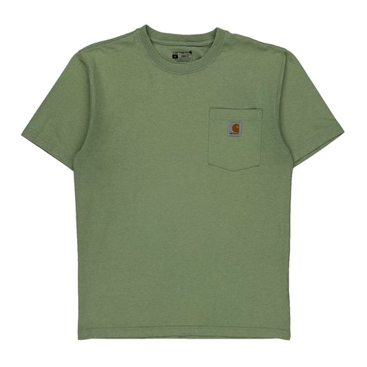Carhartt T-Shirt - Small Green Cotton