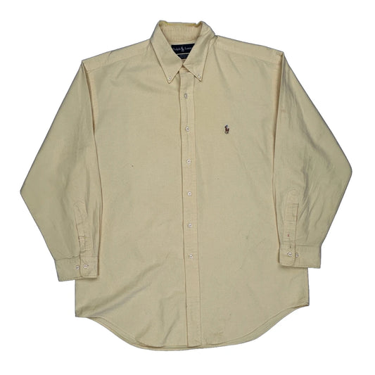 Ralph Lauren Shirt - Large Yellow Cotton