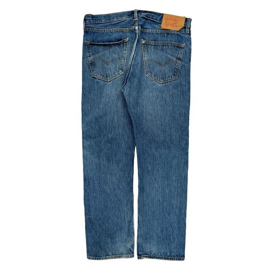 501 Levis Jeans - 36W 31L Blue Cotton