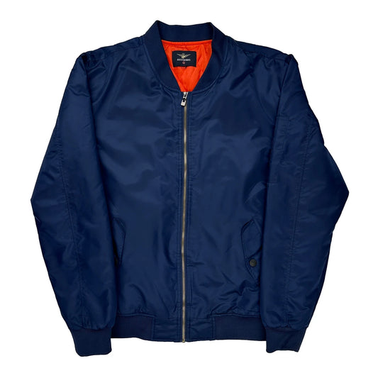 Unbranded Bomber Jacket - Medium Orange Polyester