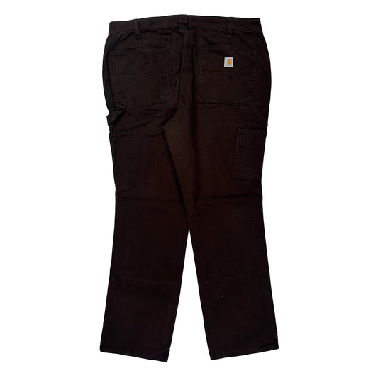 Carhartt Carpenter Trousers - 37W UK 18 Brown Cotton