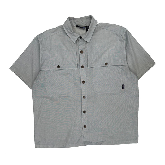 Patagonia Short Sleeve Shirt - Medium Grey Polyester