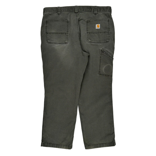 Carhartt Trousers - 40W 29L Grey Cotton Blend