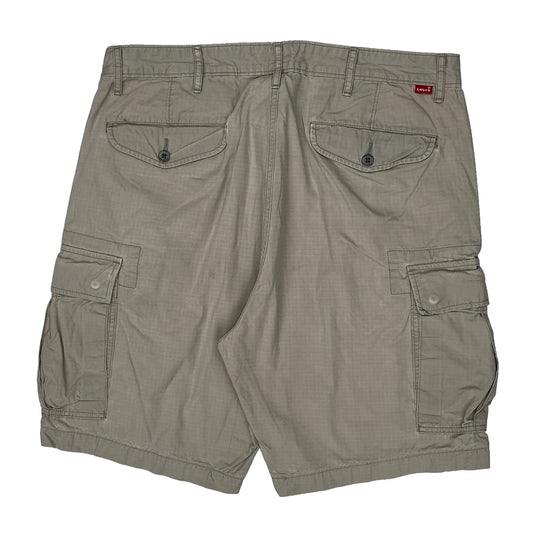 Vintage Levis Cargo Shorts - 36W 10L Beige Cotton