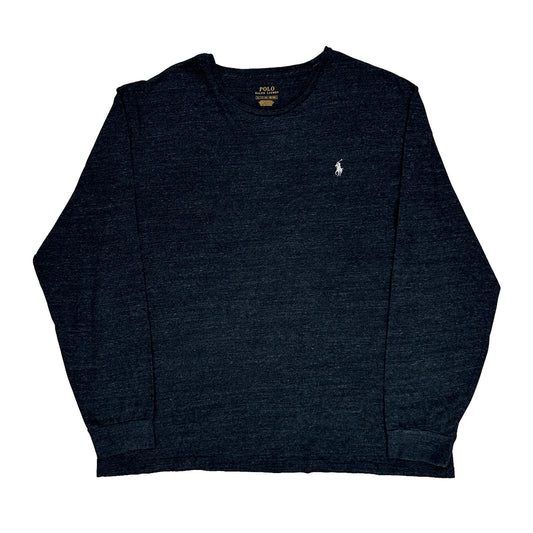 Vintage Polo By Ralph Lauren Long Sleeve T-Shirt - XL Navy Cotton