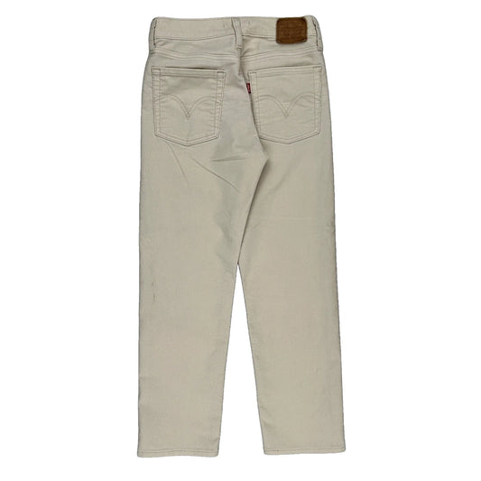 Levis Cord Trousers - 28″ Waist Beige Cotton Blend