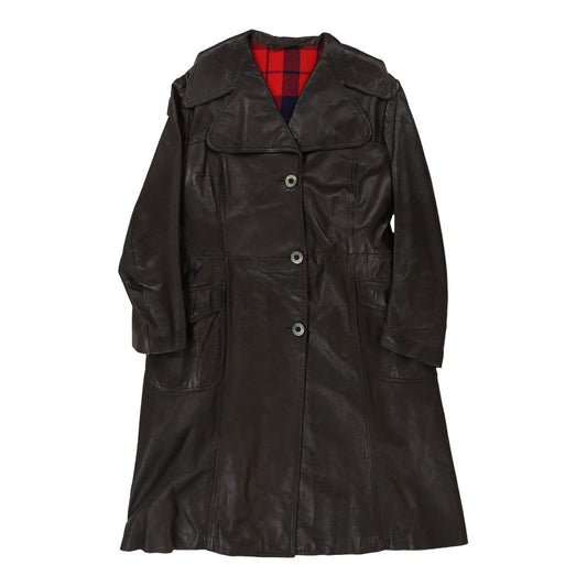 Vintage black 1970s Unbranded Leather Jacket - womens medium