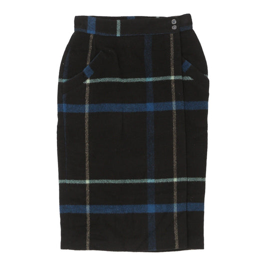 Emporio Armani Skirt - 26W UK 6 Blue Wool Blend