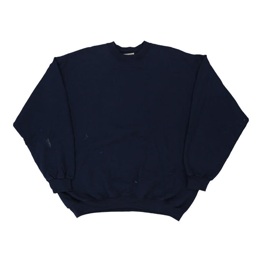 Vintage navy Hanes Sweatshirt - mens x-large